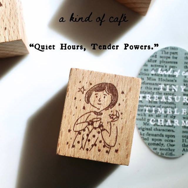 A kind of café 什物 Mademoiselles Series Wooden Stamps | Full Set 5 Designs