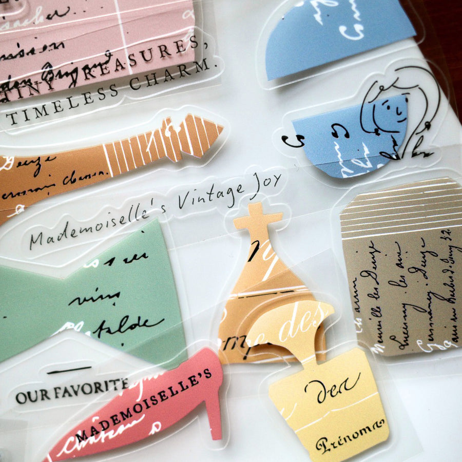 A kind of café 什物 Mademoiselle’s vintage joy Kissing-Cut PET