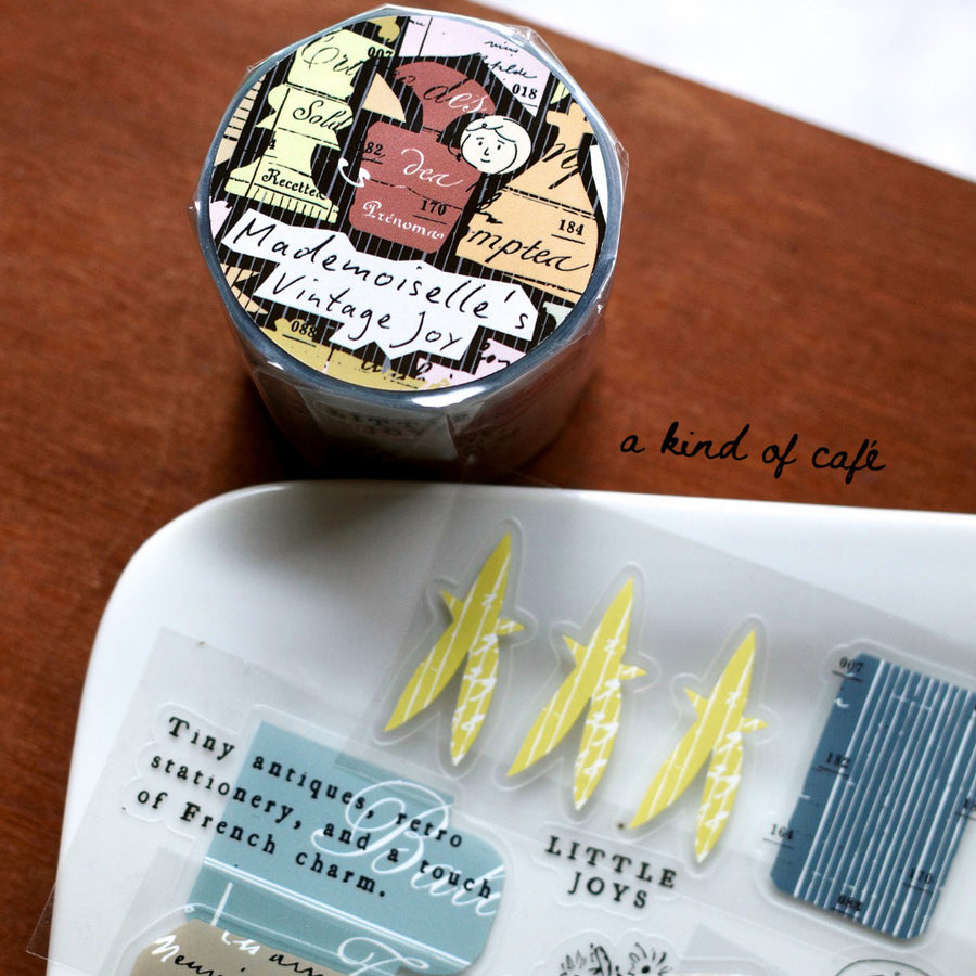 A kind of café 什物 Mademoiselle’s vintage joy Kissing-Cut PET