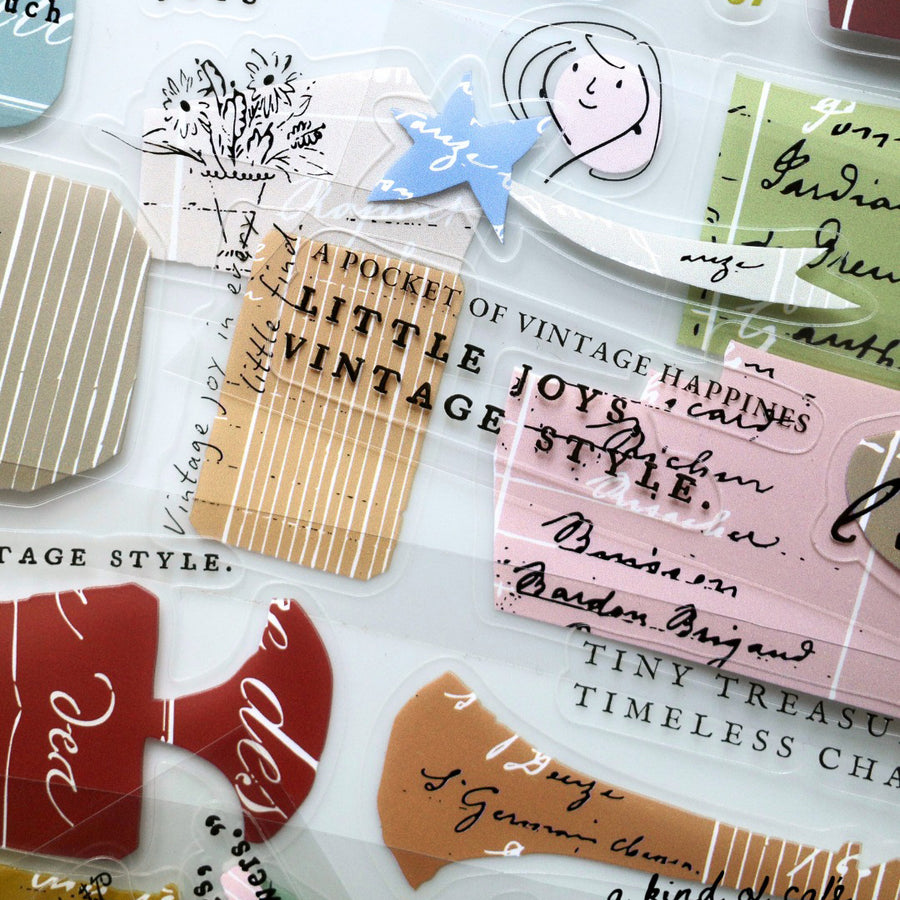 A kind of café 什物 Mademoiselle’s vintage joy Kissing-Cut PET