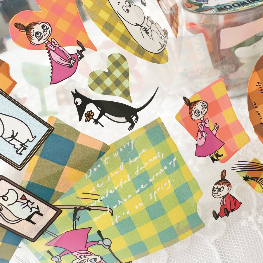 A kind of café 什物 x moomin Play with plaid pet tape(Limited edition)