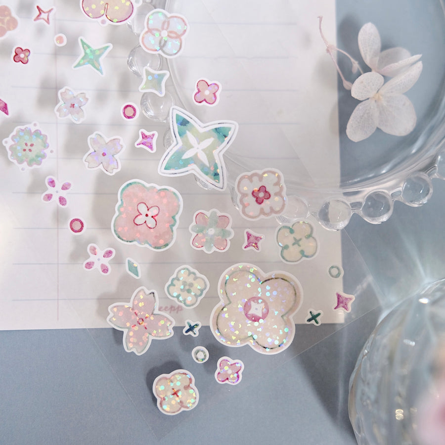 Freckles Tea Vol. 4 little flower kiss cut sticker roll