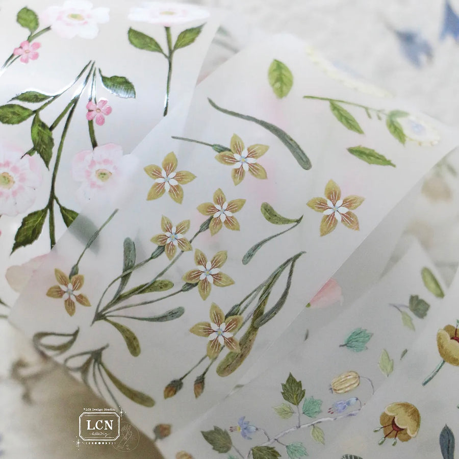 LCN Flower No.1 color UV printing matte PET tape