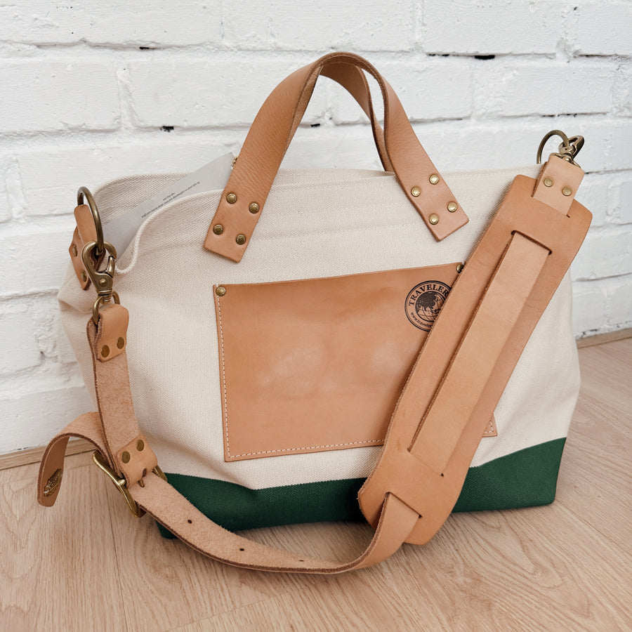 TSL x Traveler’s Factory Engineer Tote Bag ( Moss green)