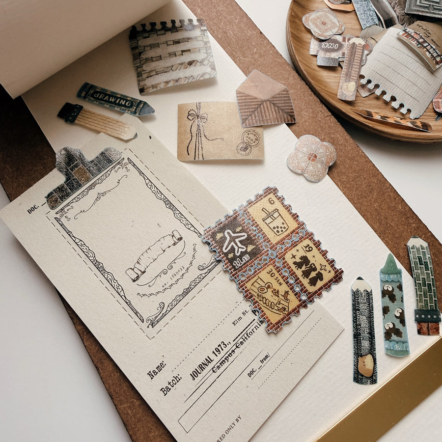 StationeryLoverMarket x fa fa Handbook Kiss-cut Washi Tape - Notes from a Walk