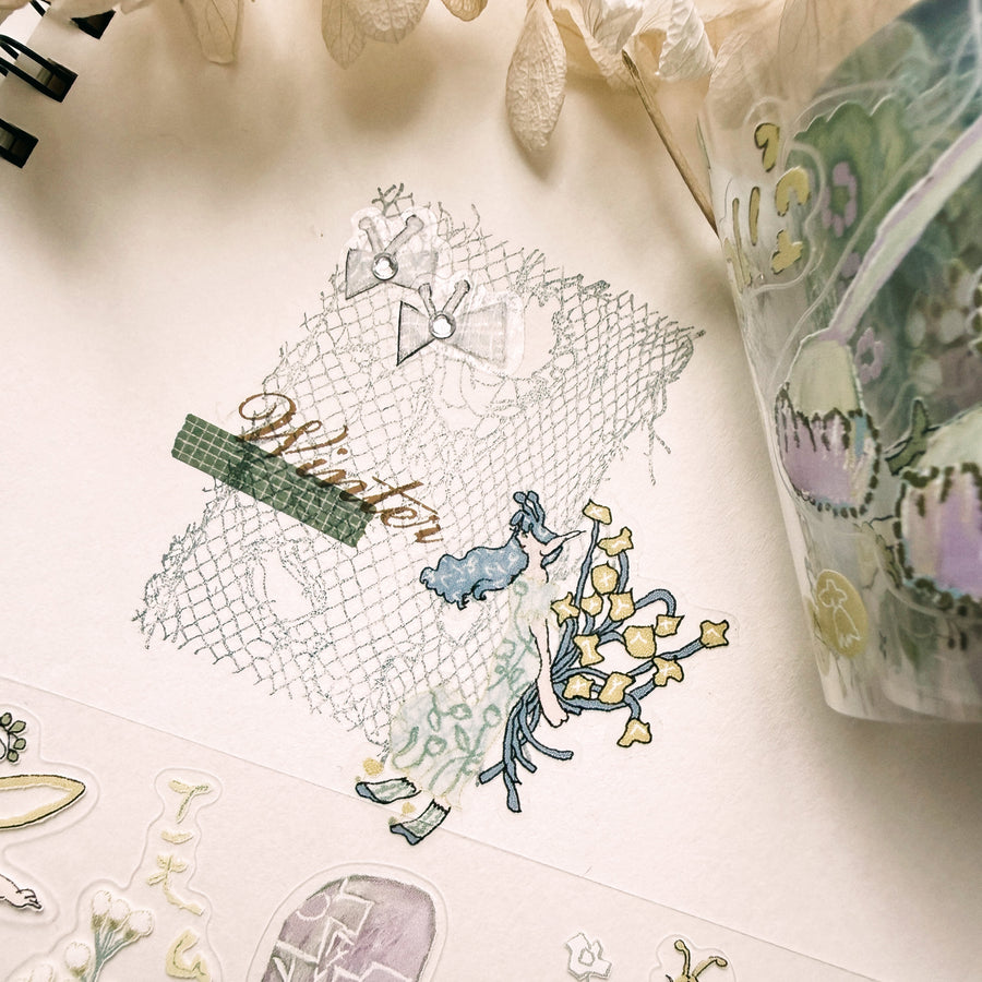 Journal pages rubber stamps - whispered layer