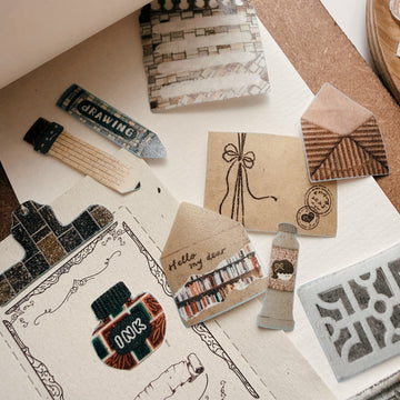 StationeryLoverMarket x fa fa Handbook Kiss-cut Washi Tape - Notes from a Walk