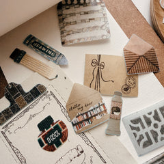 StationeryLoverMarket x fa fa Handbook Kiss-cut Washi Tape - Notes from a Walk