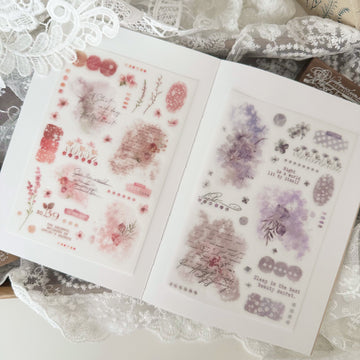 Journal Pages day & night print on sticker