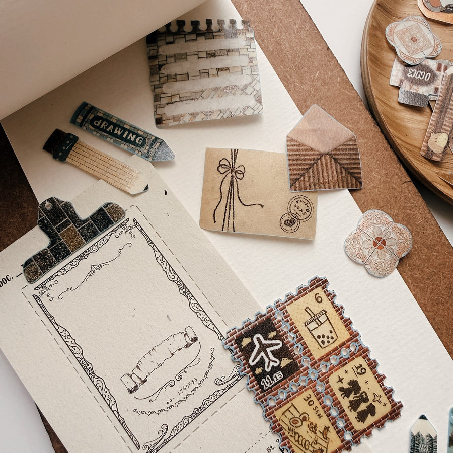 StationeryLoverMarket x fa fa Handbook Kiss-cut Washi Tape - Notes from a Walk