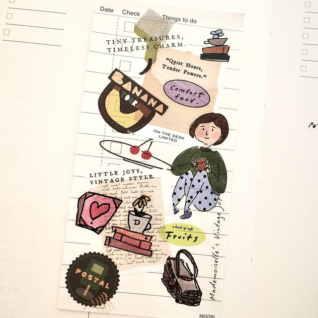 A kind of café 什物 Mademoiselle’s vintage joy Kissing-Cut PET