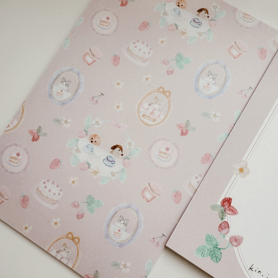 Kin.iro.hitode notepad - Strawberry
