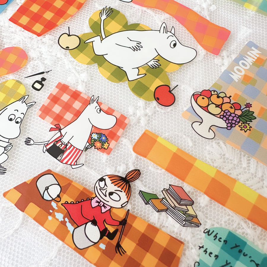 A kind of café 什物 x moomin Play with plaid pet tape(Limited edition)