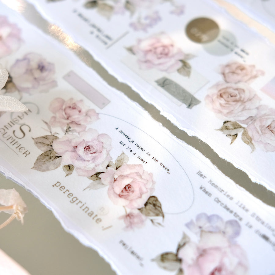 Freckles Tea Vol. 4 spring flower washi tape & pet tape