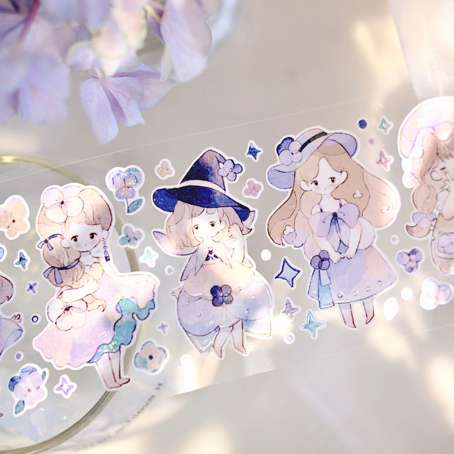 Freckles Tea Vol. 4 little flower fairy galaxy foil sticker roll