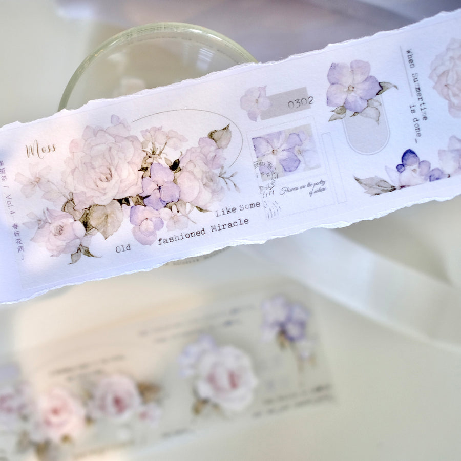 Freckles Tea Vol. 4 spring flower washi tape & pet tape