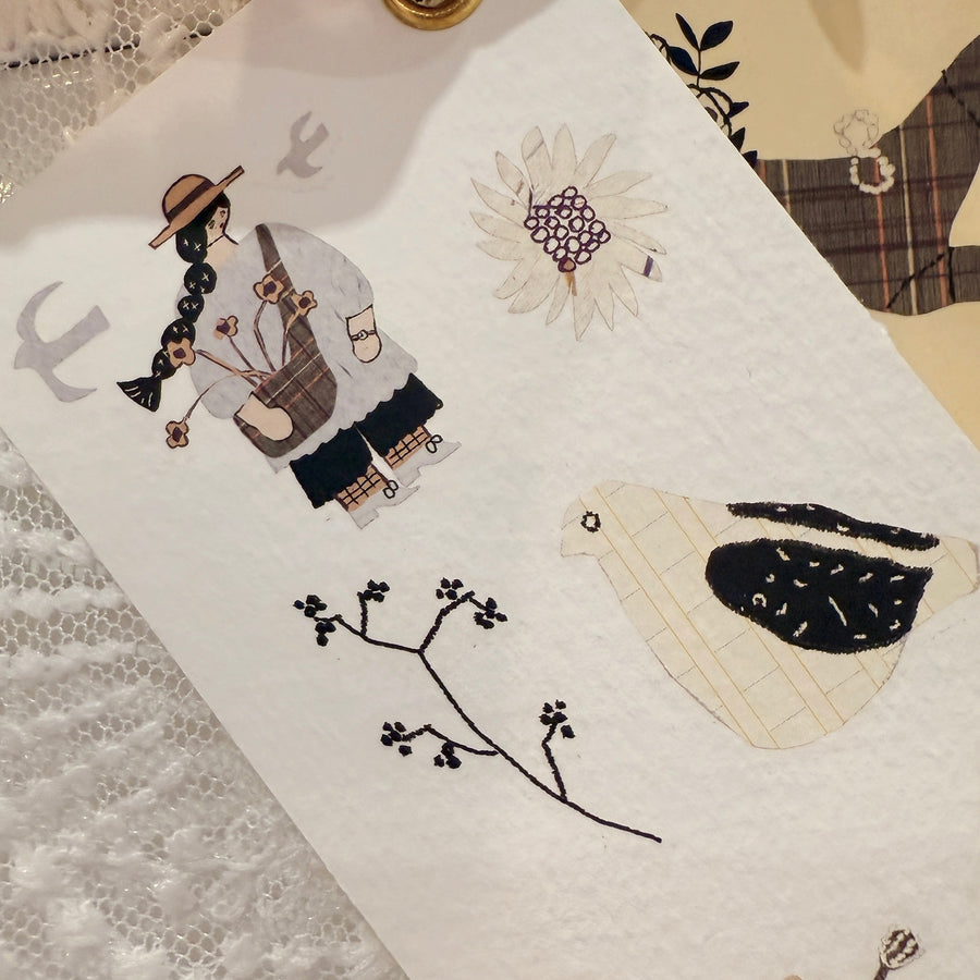 Misshoegg Days in Coffee print on stickers (2/sheet)