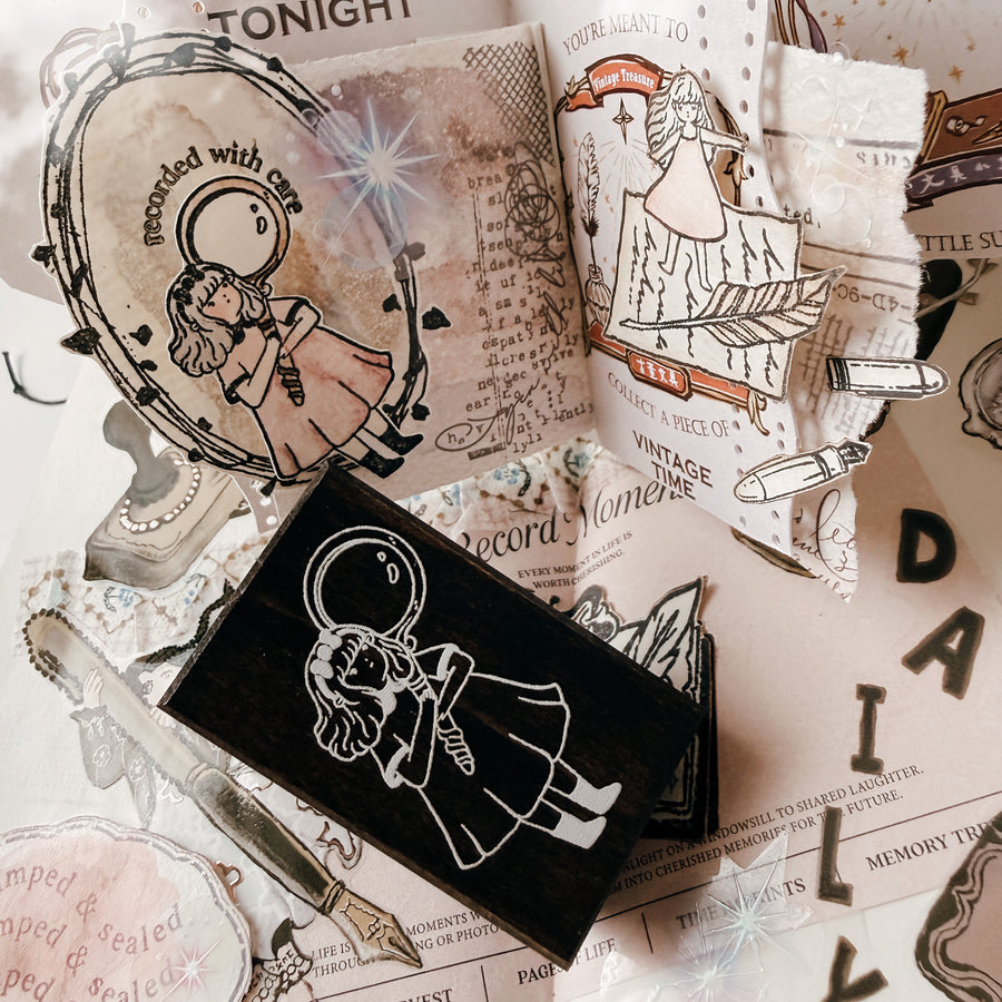 Stationerylovermarket x Shō Littlehappiness Rubber Stamp - The Scriptorium Tales(Limited Edition)