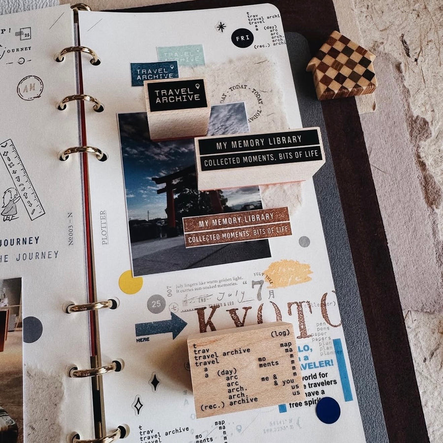 Penspapersplanner rubber Stamps - travel series