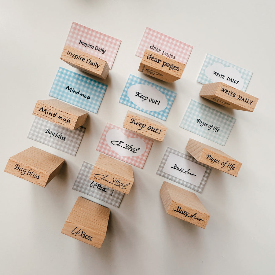 Journal Pages《moments II》words mini Rubber Stamps