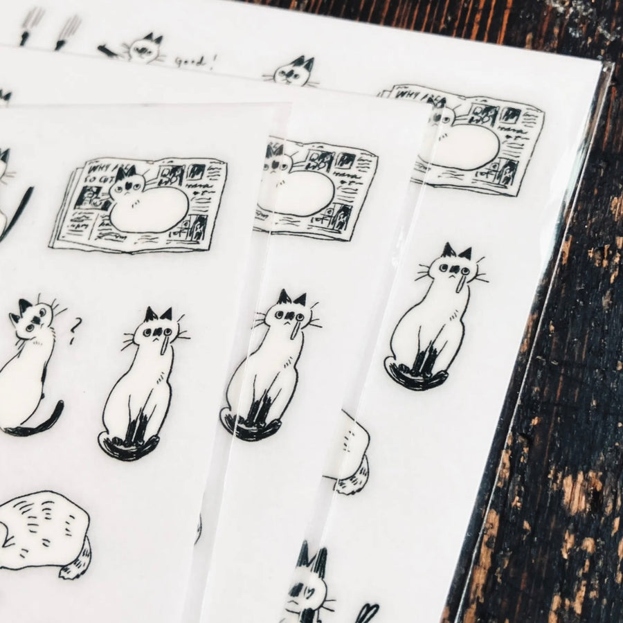 somesortoffern “𝐋𝐢𝐭𝐭𝐥𝐞 𝐁𝐥𝐚𝐜𝐤 𝐅𝐚𝐜𝐞𝐬” print on sticker