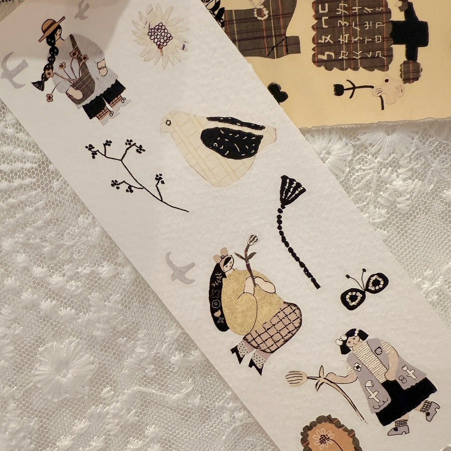 Misshoegg Days in Coffee print on stickers (2/sheet)