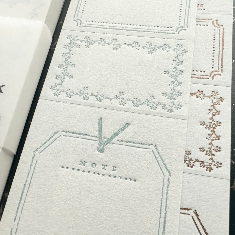 Oeda letterpress x cute things from Japan label book