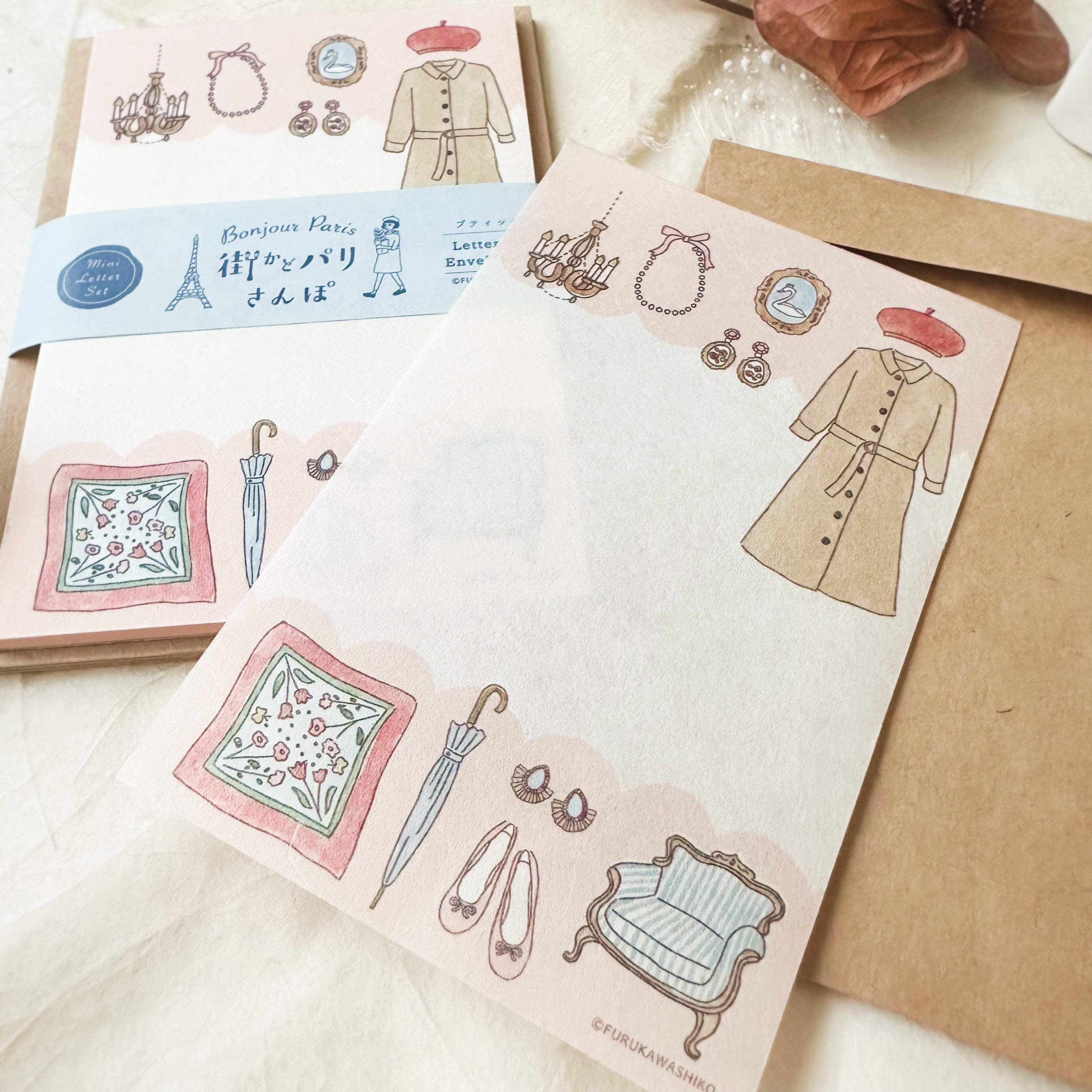 Furukawashiko mini letter set - boutique – journalpages