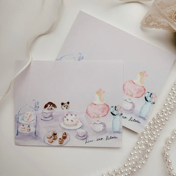 Kin.iro.hitode notepad - Tea Party and Little Guests