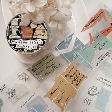 A kind of café 什物 Mademoiselle’s vintage joy Kissing-Cut PET