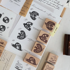 Kurukynki Nonchalant - Bird Rubber Stamps