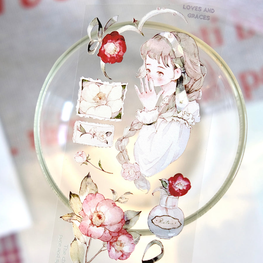 Freckles Tea Vol. 4 vivi’s Flower washi tape & pet tape