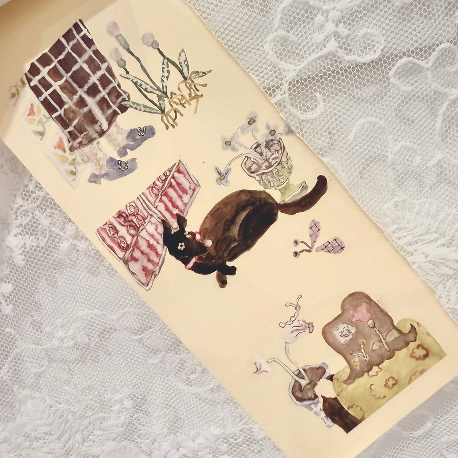 Misshoegg The Garden in the Corner print on stickers (2/sheet)