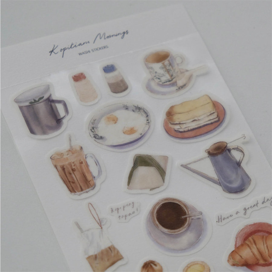 wenyea's illustration
Kopitiam Mornings Washi Sticker