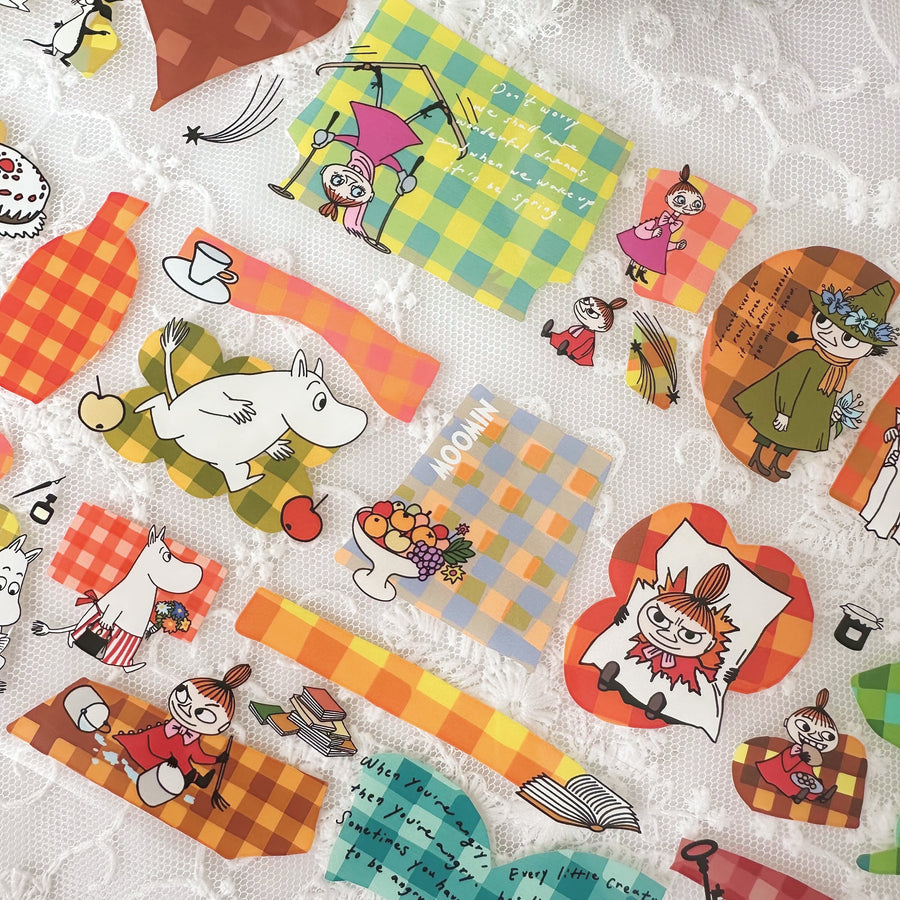 A kind of café 什物 x moomin Play with plaid pet tape(Limited edition)