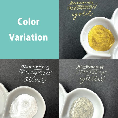 Kuretake ink - café  “Drop of Shimmer” - silver