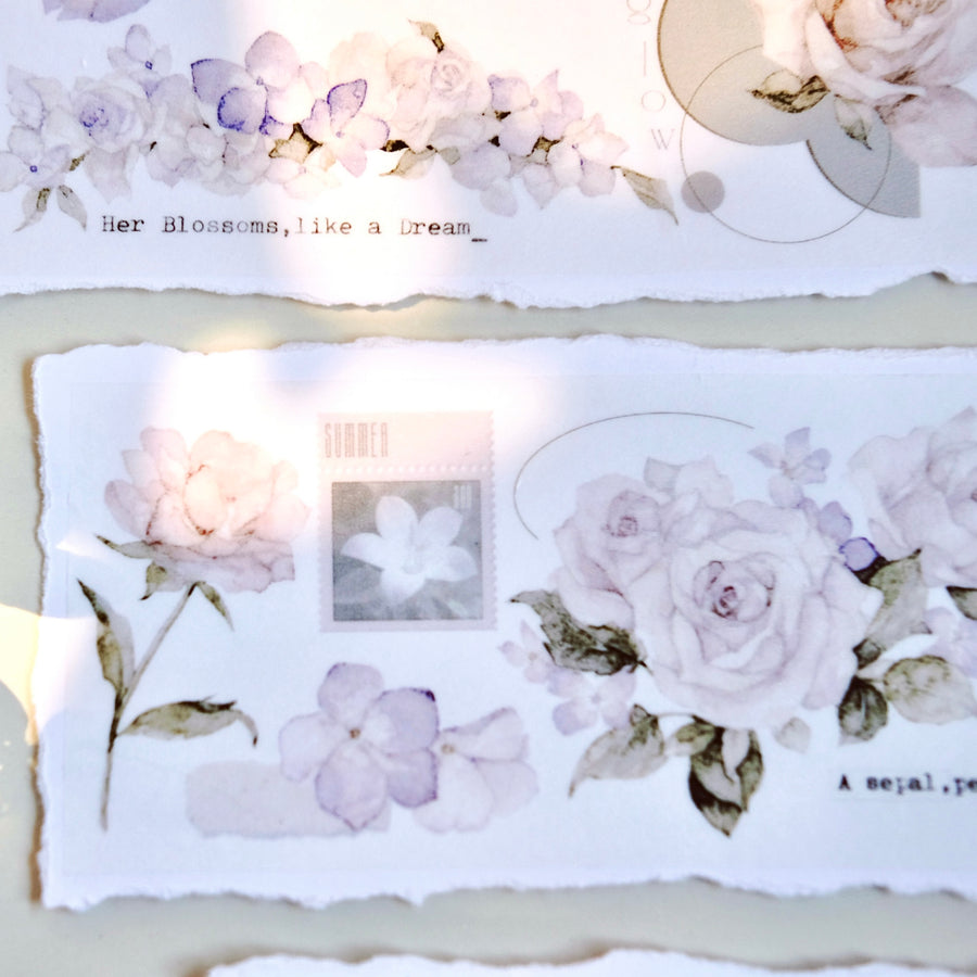 Freckles Tea Vol. 4 spring flower washi tape & pet tape