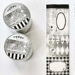 Pion Black pages washi tape
