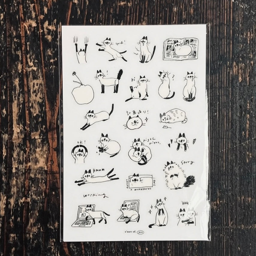 somesortoffern “𝐋𝐢𝐭𝐭𝐥𝐞 𝐁𝐥𝐚𝐜𝐤 𝐅𝐚𝐜𝐞𝐬” print on sticker
