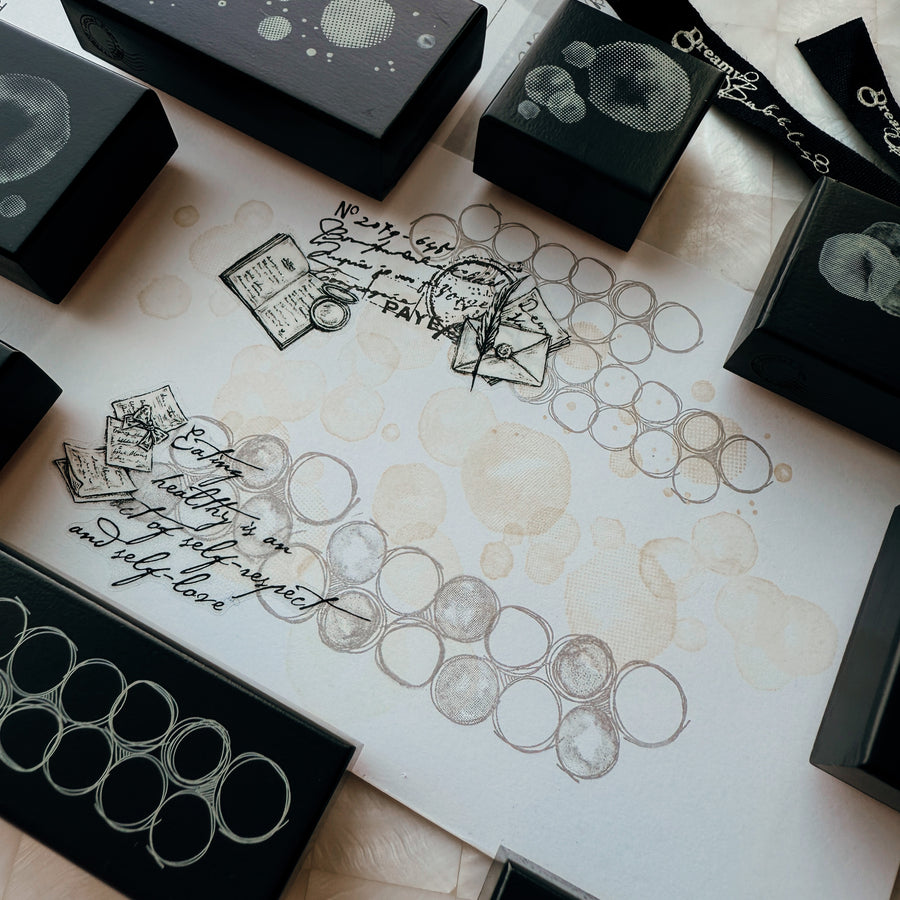 Journal pages rubber stamps - Dreamy bubble