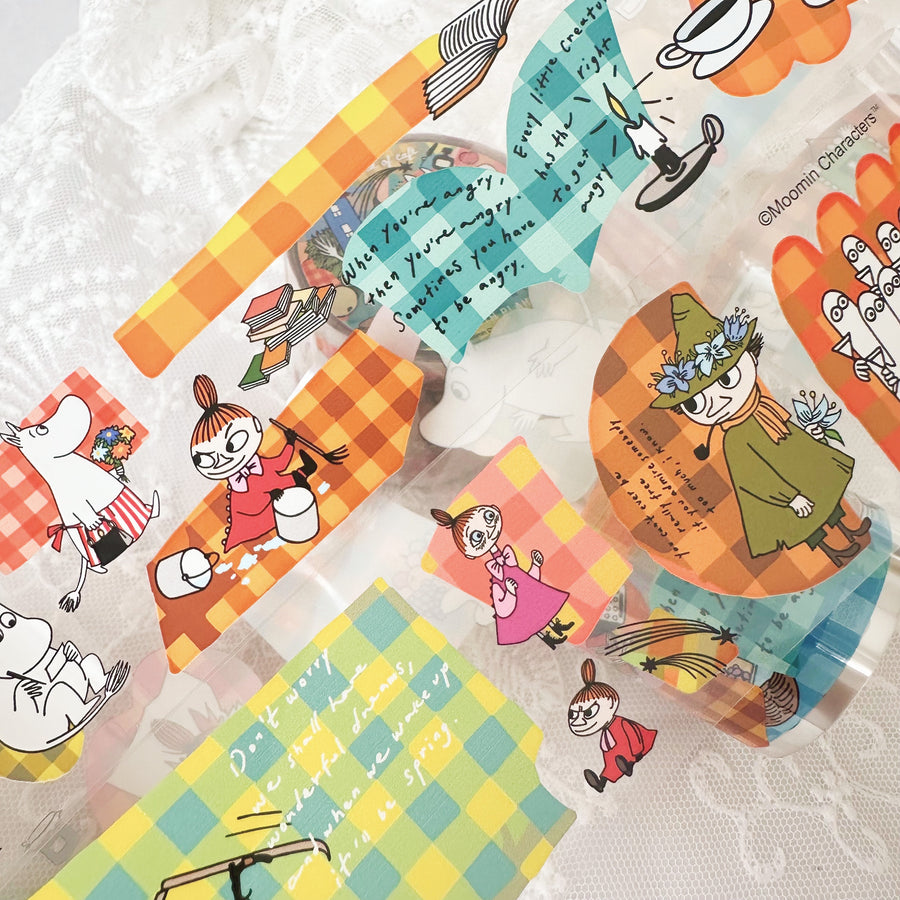 A kind of café 什物 x moomin Play with plaid pet tape(Limited edition)