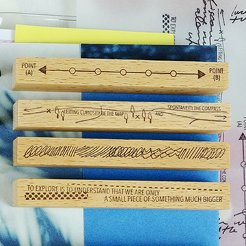 Kurukynki ”DAY TO DAY“ rubber stamps - Exploration