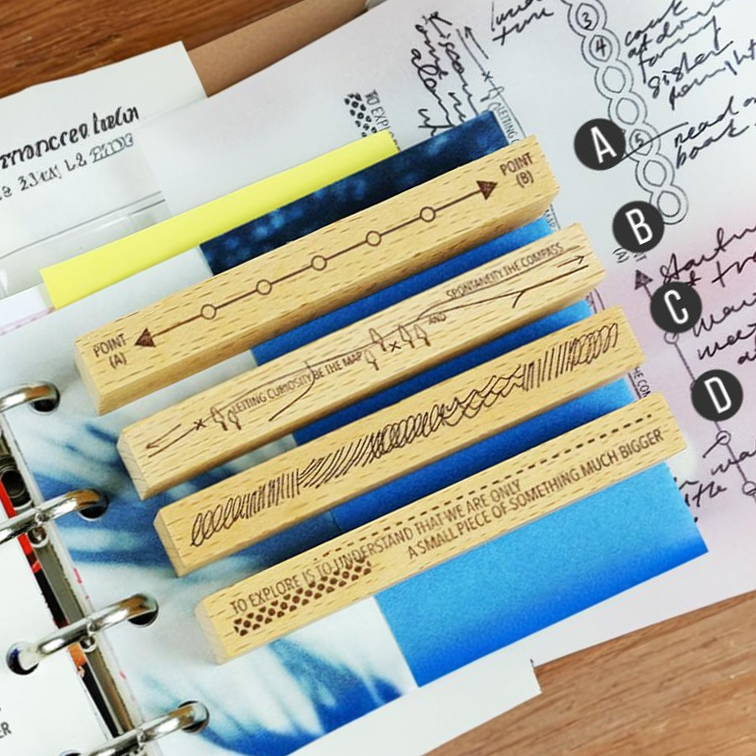 Kurukynki ”DAY TO DAY“ rubber stamps - Exploration