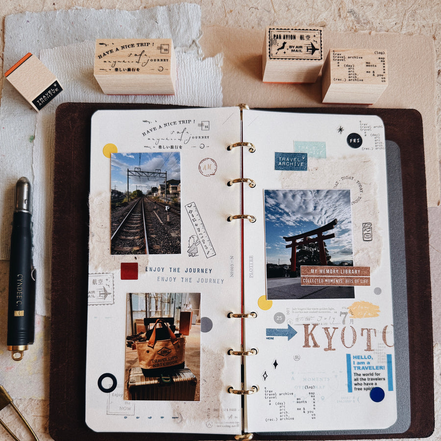Penspapersplanner rubber Stamps - travel series