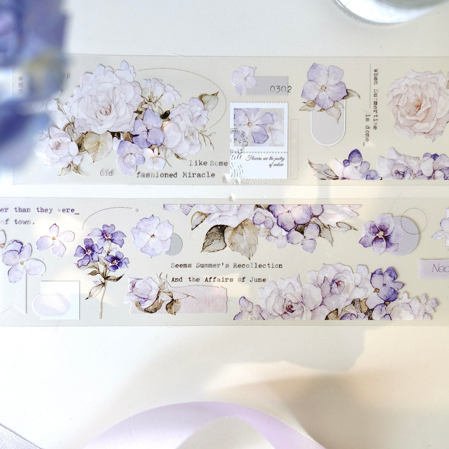 Freckles Tea Vol. 4 spring flower washi tape & pet tape