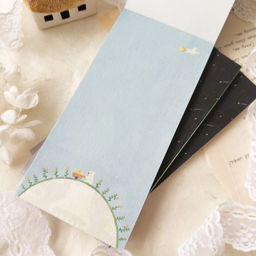 Mariko Fukuoka Mino paper Memo Pad - Hoshi Kuma