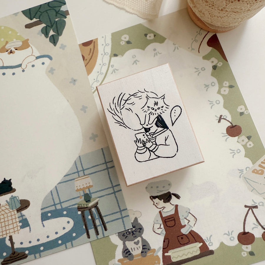 Lazy home - daily life rubber stamps
