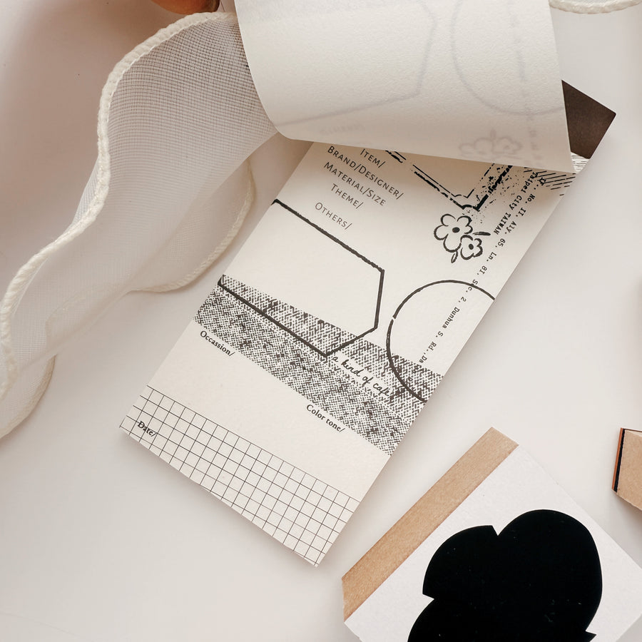 A kind of café 什物 Illustrated Mini Book Double-Split Notepad Notepad