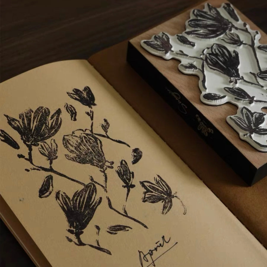 Square studio Shanghai series hand drawing rubber stamps