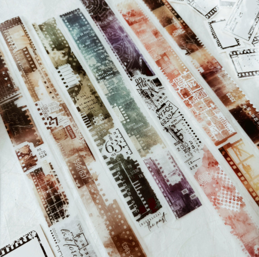 Journal Pages Celluloid Memories pet tape/ Washi tape